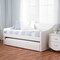 Baxton Studio Barnstorm White Faux Leather Upholstered Daybed with Trundle Bed 131-7303 - alternate 9